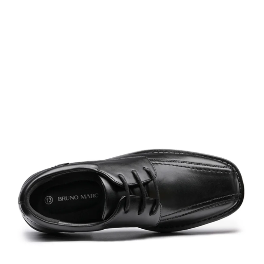 Bruno Marc Boy's Black Classic Oxfords Dress Shoes NIB Various Sizes